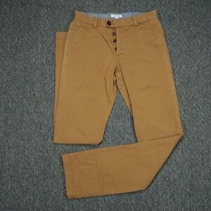 Gustin Pants Men 29x33 American Gold Brown California Slim Washed Trousers #157‎